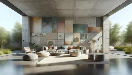 Qual a melhor aplicação da tinta acrílica em ambientes internos? Concreto polido