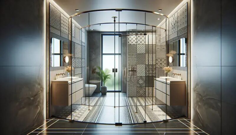 Como escolher um box que combine com o estilo do banheiro? Detalhe