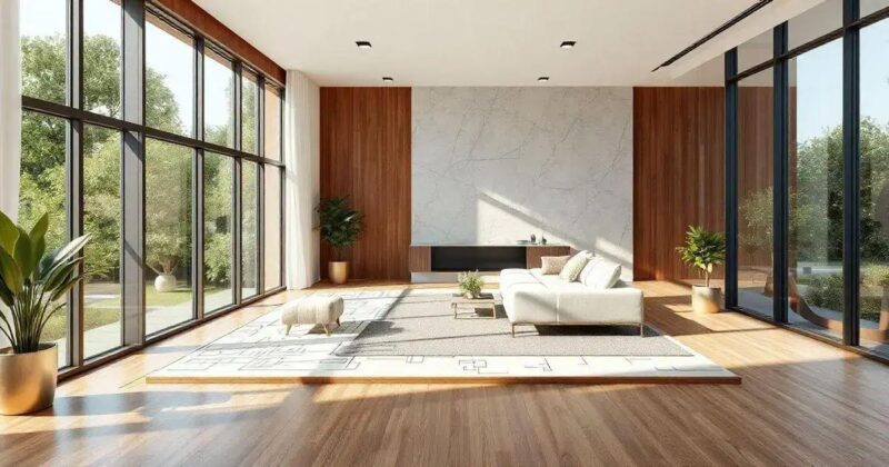 Como transformar uma planta baixa em um ambiente 3D? O que caracteriza o estilo contemporâneo