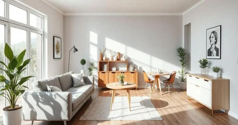 Como fazer ajustes em uma planta baixa para melhorar a funcionalidade do ambiente? O que caracteriza o estilo escandinavo