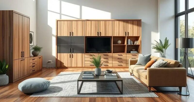 aparador para sala de estar moderno