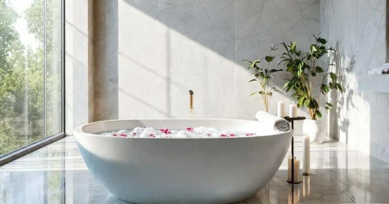 Banheiros com banheira