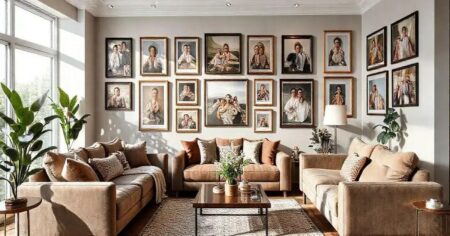 Decoração com Fotografias na Sala de Estar: Memórias que Embelezam Decoração com fotografias na sala de estar