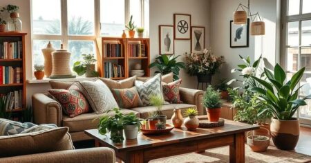 DIY decoração de sala de estar