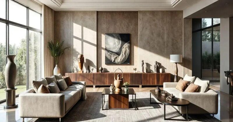 Esculturas na Decoração da Sala de Estar: Arte e Sofisticação em Alta Esculturas na decoração da sala de estar