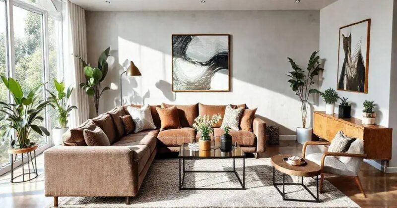 Projetos de decoração de sala de estar