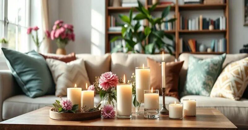 Velas Decorativas na Sala de Estar: Crie Atmosferas Aconchegantes Velas decorativas na sala de estar
