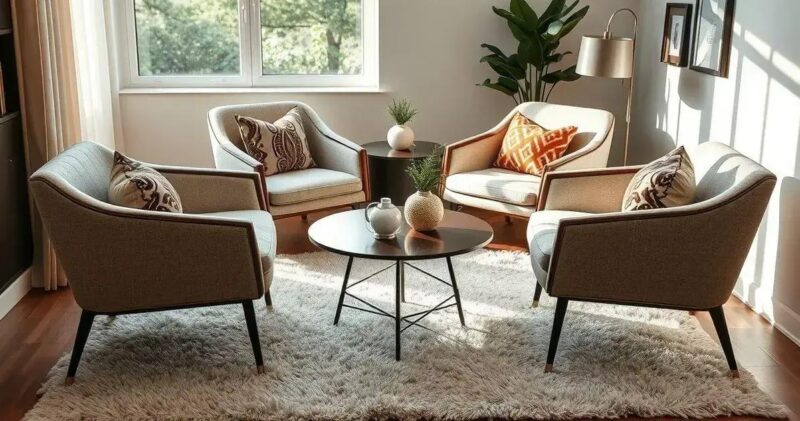 cadeira para sala de estar moderna