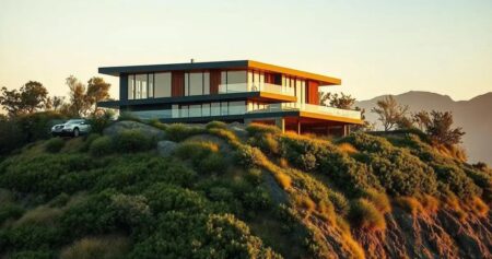 Como a topografia do terreno afeta o projeto arquitetônico