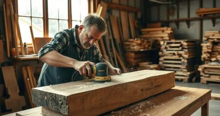 Como utilizar a lixadeira em superfícies de madeira? Lixadeira