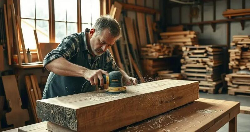 Como utilizar a lixadeira em superfícies de madeira? Lixadeira