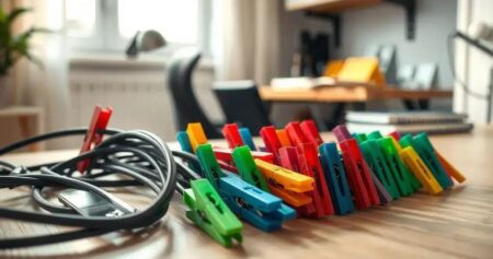 Como utilizar pregadores na organização de cabos e objetos? Pregador