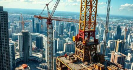 Quais são os principais desafios na construção de arranha-céus