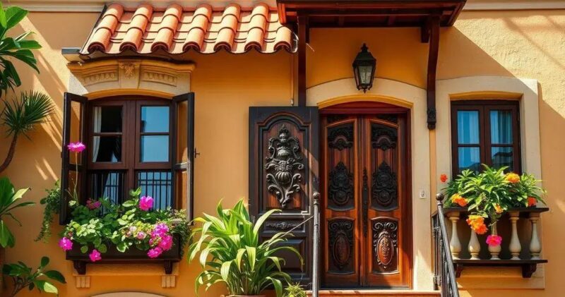 Quais são os principais elementos de uma fachada