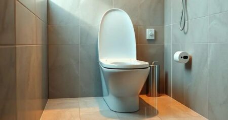 banheiro autolimpante