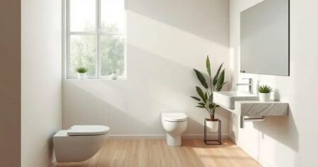 banheiro minimalista