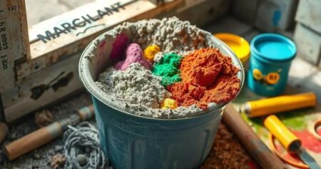 Balde de mistura é necessário para quais materiais? Espátula metálica