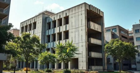 Quais são as principais características da arquitetura brutalista
