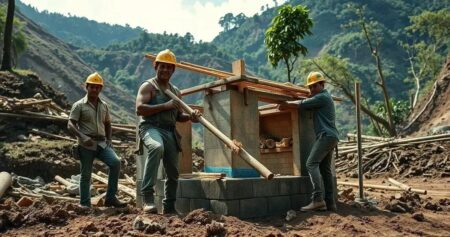 Quais são os principais desafios na construção em áreas de risco