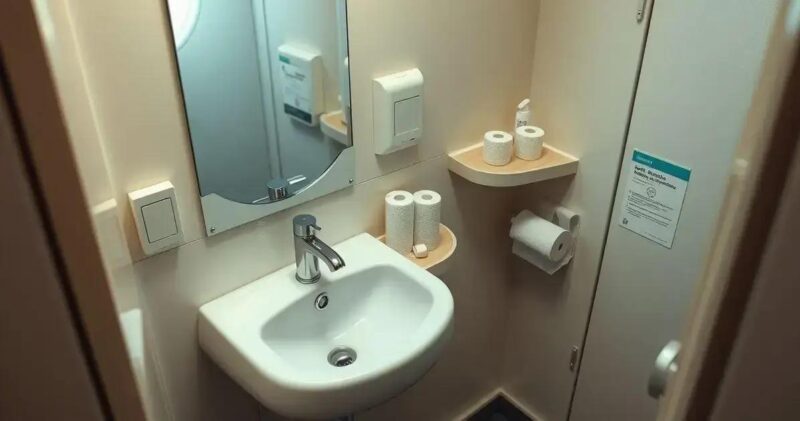 banheiro de avião