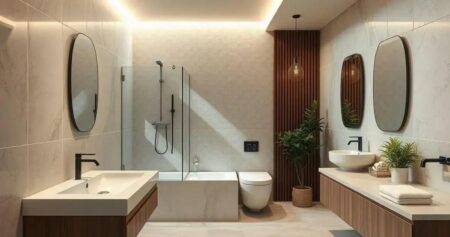 banheiro social moderno