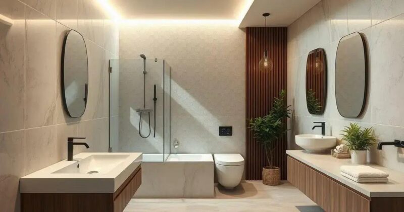 banheiro social moderno