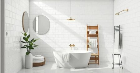 banheiro todo branco