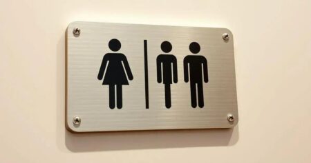 banheiro unissex placa